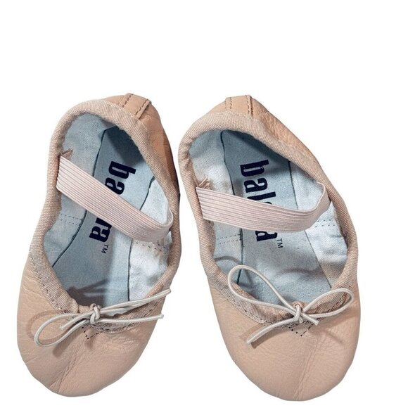 BALERA Leather Full-Sole Ballet Shoe Girls Size 7CM Pink Style B40 Dance Lyrical - Picture 10 of 10